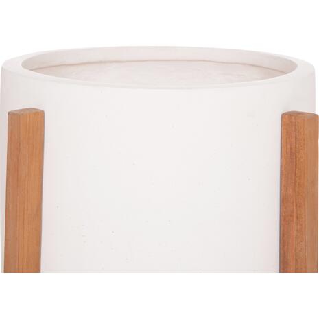 ΓΛΑΣΤΡΑ ΕΣΩΤ.ΧΩΡΟΥ HOFF HM4682.02M FIBER CEMENT ΛΕΥΚΟ-TEAK ΒΑΣΗ Φ40x39Υεκ
