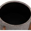 ΓΛΑΣΤΡΑ ΕΣΩΤ.ΧΩΡΟΥ HOFF HM4682.03L FIBER CEMENT ΓΚΡΙ-TEAK ΒΑΣΗ Φ50x35Υεκ