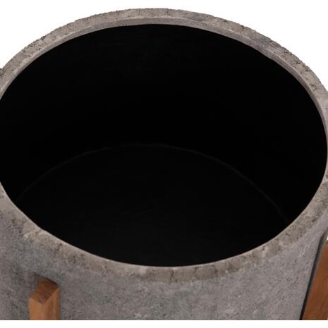 ΓΛΑΣΤΡΑ ΕΣΩΤ.ΧΩΡΟΥ HOFF HM4682.03L FIBER CEMENT ΓΚΡΙ-TEAK ΒΑΣΗ Φ50x35Υεκ