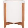 ΓΛΑΣΤΡΑ ΕΣΩΤ.ΧΩΡΟΥ HOFF HM4682.02M FIBER CEMENT ΛΕΥΚΟ-TEAK ΒΑΣΗ Φ40x39Υεκ