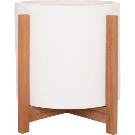 ΓΛΑΣΤΡΑ ΕΣΩΤ.ΧΩΡΟΥ HOFF HM4682.02M FIBER CEMENT ΛΕΥΚΟ-TEAK ΒΑΣΗ Φ40x39Υεκ