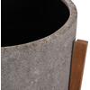 ΓΛΑΣΤΡΑ ΕΣΩΤ.ΧΩΡΟΥ HOFF HM4682.03L FIBER CEMENT ΓΚΡΙ-TEAK ΒΑΣΗ Φ50x35Υεκ
