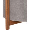 ΓΛΑΣΤΡΑ ΕΣΩΤ.ΧΩΡΟΥ HOFF HM4682.03L FIBER CEMENT ΓΚΡΙ-TEAK ΒΑΣΗ Φ50x35Υεκ