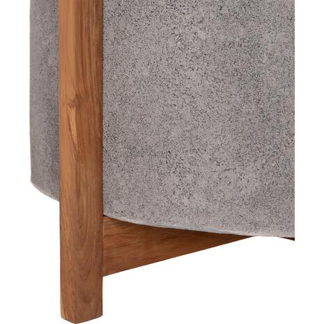ΓΛΑΣΤΡΑ ΕΣΩΤ.ΧΩΡΟΥ HOFF HM4682.03L FIBER CEMENT ΓΚΡΙ-TEAK ΒΑΣΗ Φ50x35Υεκ