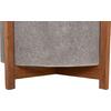 ΓΛΑΣΤΡΑ ΕΣΩΤ.ΧΩΡΟΥ HOFF HM4682.03L FIBER CEMENT ΓΚΡΙ-TEAK ΒΑΣΗ Φ50x35Υεκ