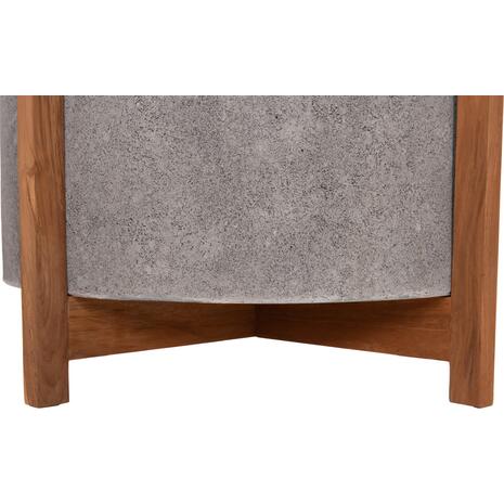 ΓΛΑΣΤΡΑ ΕΣΩΤ.ΧΩΡΟΥ HOFF HM4682.03L FIBER CEMENT ΓΚΡΙ-TEAK ΒΑΣΗ Φ50x35Υεκ