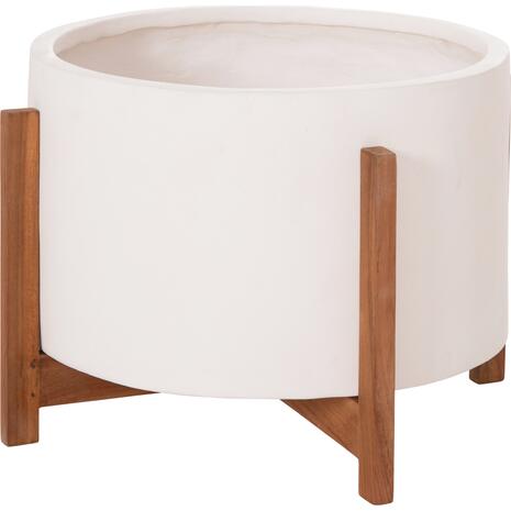 ΓΛΑΣΤΡΑ ΕΣΩΤ.ΧΩΡΟΥ HOFF HM4682.02L FIBER CEMENT ΛΕΥΚΟ-TEAK ΒΑΣΗ Φ50x35Υεκ
