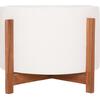 ΓΛΑΣΤΡΑ ΕΣΩΤ.ΧΩΡΟΥ HOFF HM4682.02L FIBER CEMENT ΛΕΥΚΟ-TEAK ΒΑΣΗ Φ50x35Υεκ