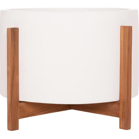 ΓΛΑΣΤΡΑ ΕΣΩΤ.ΧΩΡΟΥ HOFF HM4682.02L FIBER CEMENT ΛΕΥΚΟ-TEAK ΒΑΣΗ Φ50x35Υεκ
