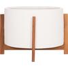 ΓΛΑΣΤΡΑ ΕΣΩΤ.ΧΩΡΟΥ HOFF HM4682.02L FIBER CEMENT ΛΕΥΚΟ-TEAK ΒΑΣΗ Φ50x35Υεκ