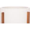 ΓΛΑΣΤΡΑ ΕΣΩΤ.ΧΩΡΟΥ HOFF HM4682.02L FIBER CEMENT ΛΕΥΚΟ-TEAK ΒΑΣΗ Φ50x35Υεκ