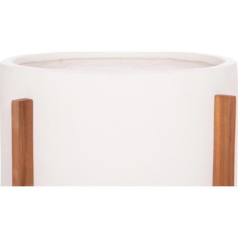 ΓΛΑΣΤΡΑ ΕΣΩΤ.ΧΩΡΟΥ HOFF HM4682.02L FIBER CEMENT ΛΕΥΚΟ-TEAK ΒΑΣΗ Φ50x35Υεκ