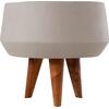 ΓΛΑΣΤΡΑ ΕΣΩΤ.ΧΩΡΟΥ QUAN HM4680.03S FIBER CEMENT ΓΚΡΙ--ΒΑΣΗ TEAK Φ37x36Υεκ