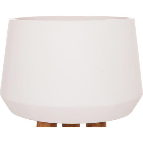 ΓΛΑΣΤΡΑ ΕΣΩΤ.ΧΩΡΟΥ QUAN HM4680.02L FIBER CEMENT ΛΕΥΚΟ--ΒΑΣΗ TEAK Φ38x62Υεκ
