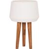ΓΛΑΣΤΡΑ ΕΣΩΤ.ΧΩΡΟΥ QUAN HM4680.02L FIBER CEMENT ΛΕΥΚΟ--ΒΑΣΗ TEAK Φ38x62Υεκ