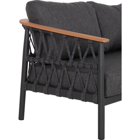 ΣΕΤ ΣΑΛΟΝΙ 5ΤΜΧ STREAM HM6426.01 ΑΝΘΡΑΚΙ ΑΛΟΥΜΙΝΙΟ-STRAP ΣΧΟΙΝΙ-OLEFIN