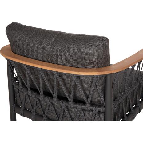 ΣΕΤ ΣΑΛΟΝΙ 5ΤΜΧ STREAM HM6426.01 ΑΝΘΡΑΚΙ ΑΛΟΥΜΙΝΙΟ-STRAP ΣΧΟΙΝΙ-OLEFIN