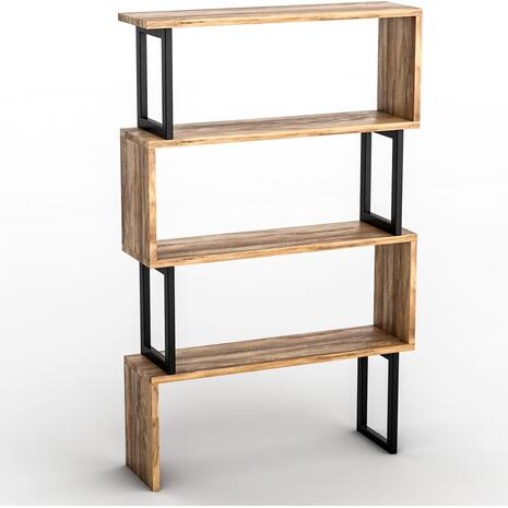 ΒΙΒΛΙΟΘΗΚΗ INGRID ΚΑΡΥΔΙ ΜΕ ΜΑΥΡΟ ΣΚΕΛΕΤΟ HM8867.01 80x22x128 εκ.