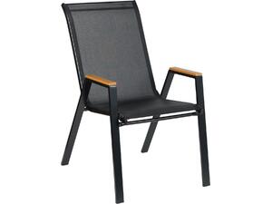 ΠΟΛΥΘΡΟΝΑ ΕΞ.ΧΩΡΟΥ LEONE HM6429.03 ΜΕΤΑΛΛΙΚΗ ΜΑΥΡΗ--TEXTILENE ΜΑΥΡΟ 54x74x91Υεκ