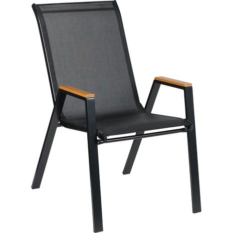 ΠΟΛΥΘΡΟΝΑ ΕΞ.ΧΩΡΟΥ LEONE HM6429.03 ΜΕΤΑΛΛΙΚΗ ΜΑΥΡΗ--TEXTILENE ΜΑΥΡΟ 54x74x91Υεκ