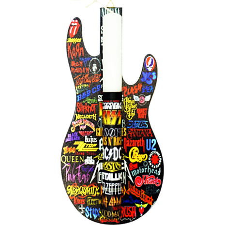 Λαμπάδα Dream Light κυλινδρική με καδράκι Ηλεκτρική Κιθάρα