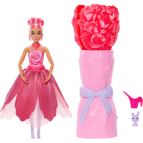 Mattel Λαμπάδα Barbie Petal Pop - Κόκκινο Τριαντάφυλλο (JMF59)