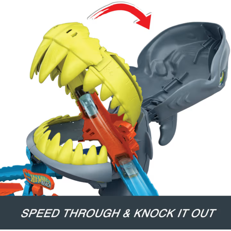 Παιχνιδολαμπάδα Mattel Hot Wheels City Πίστα Επίθεση Καρχαρία (JHL96)