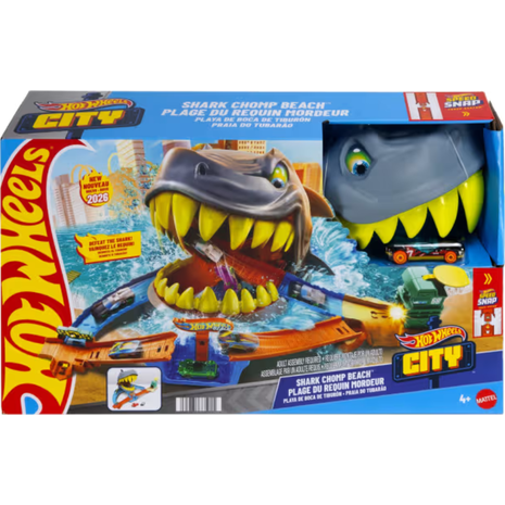 Παιχνιδολαμπάδα Mattel Hot Wheels City Πίστα Επίθεση Καρχαρία (JHL96)