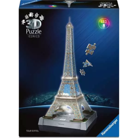 Ravensburger 3D Iconics Πύργος του Άιφελ Night Edition 216τμχ