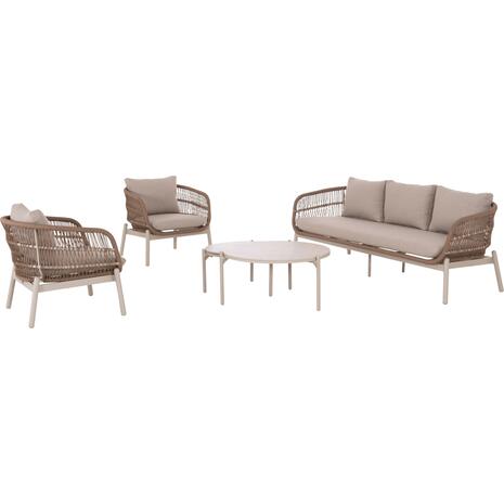 ΣΕΤ ΣΑΛΟΝΙ ΕΞ.ΧΩΡΟΥ 5ΤΜΧ MEMFIS HM6470.02 ΑΛΟΥΜΙΝΙΟ-ΣΧΟΙΝΙ-ΚΕΡΑΜΙΚΟ TOP--APRICOT