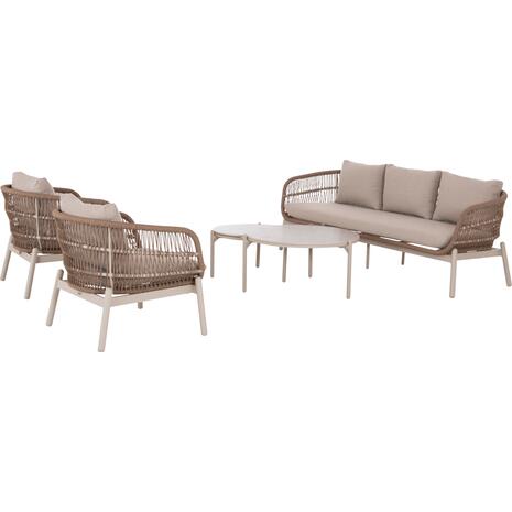 ΣΕΤ ΣΑΛΟΝΙ ΕΞ.ΧΩΡΟΥ 5ΤΜΧ MEMFIS HM6470.02 ΑΛΟΥΜΙΝΙΟ-ΣΧΟΙΝΙ-ΚΕΡΑΜΙΚΟ TOP--APRICOT