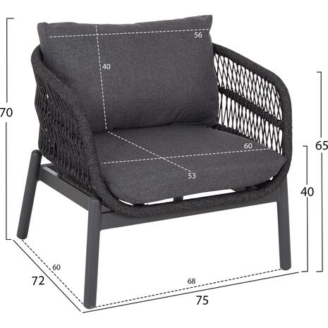 ΣΕΤ ΣΑΛΟΝΙ ΕΞ.ΧΩΡΟΥ 5ΤΜΧ MEMFIS HM6470.01 ΑΛΟΥΜΙΝΙΟ-ΣΧΟΙΝΙ-ΚΕΡΑΜΙΚΟ TOP---ΓΚΡΙ