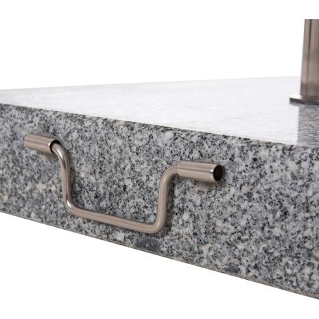 ΒΑΣΗ ΟΜΠΡΕΛΑΣ ΓΡΑΝΙΤΗ 60KG ΜΕ ΧΕΡΟΥΛΙ & ΡΟΔΕΣ HM6565--ΣΩΛΗΝΑΣ ΔΙΑΜΕΤΡΟΥ Φ58