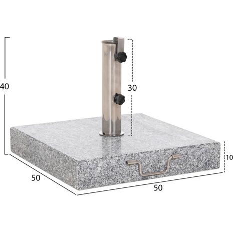 ΒΑΣΗ ΟΜΠΡΕΛΑΣ ΓΡΑΝΙΤΗ 60KG ΜΕ ΧΕΡΟΥΛΙ & ΡΟΔΕΣ HM6565--ΣΩΛΗΝΑΣ ΔΙΑΜΕΤΡΟΥ Φ58