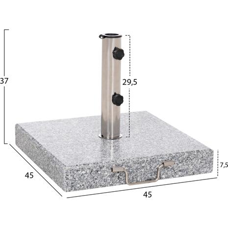 ΒΑΣΗ ΟΜΠΡΕΛΑΣ ΓΡΑΝΙΤΗ 40KG ΜΕ ΧΕΡΟΥΛΙ & ΡΟΔΕΣ HM6564--ΣΩΛΗΝΑΣ ΔΙΑΜΕΤΡΟΥ Φ48