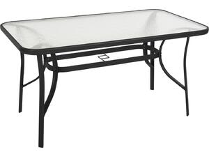 ΤΡΑΠΕΖΙ BRUNO HM5106.03 ΜΑΥΡΟ ΜΕΤΑΛΛΙΚΟ ΜΕ ΓΥΑΛΙΝΗ ΕΠΙΦΑΝΕΙΑ 140Χ80Χ72Υεκ