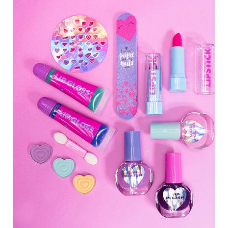 Παιχνιδολαμπάδα Happi Hobbi Θήκη Ομορφιάς Sparkle Love 30 Αξεσουάρ (1500-15771)