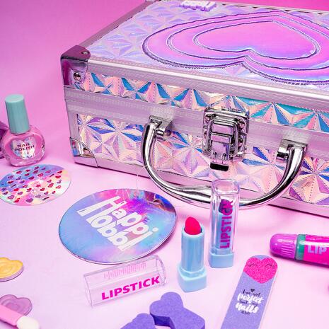 Παιχνιδολαμπάδα Happi Hobbi Θήκη Ομορφιάς Sparkle Love 30 Αξεσουάρ (1500-15771)