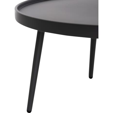 ΤΡΑΠΕΖΙ ΜΕΣΗΣ ΣΤΡΟΓΓΥΛΟ ΕΞ.ΧΩΡΟΥ TEROC HM6434.01 ΑΛΟΥΜΙΝΙΟ ΓΚΡΙ Φ70x44Υεκ