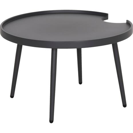 ΤΡΑΠΕΖΙ ΜΕΣΗΣ ΣΤΡΟΓΓΥΛΟ ΕΞ.ΧΩΡΟΥ TEROC HM6434.01 ΑΛΟΥΜΙΝΙΟ ΓΚΡΙ Φ70x44Υεκ