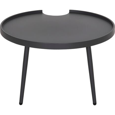 ΤΡΑΠΕΖΙ ΜΕΣΗΣ ΣΤΡΟΓΓΥΛΟ ΕΞ.ΧΩΡΟΥ TEROC HM6434.01 ΑΛΟΥΜΙΝΙΟ ΓΚΡΙ Φ70x44Υεκ