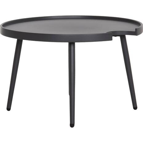 ΤΡΑΠΕΖΙ ΜΕΣΗΣ ΣΤΡΟΓΓΥΛΟ ΕΞ.ΧΩΡΟΥ TEROC HM6434.01 ΑΛΟΥΜΙΝΙΟ ΓΚΡΙ Φ70x44Υεκ