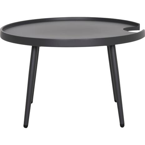 ΤΡΑΠΕΖΙ ΜΕΣΗΣ ΣΤΡΟΓΓΥΛΟ ΕΞ.ΧΩΡΟΥ TEROC HM6434.01 ΑΛΟΥΜΙΝΙΟ ΓΚΡΙ Φ70x44Υεκ