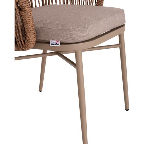 ΠΟΛΥΘΡΟΝΑ ΑΛΟΥΜΙΝΙΟΥ ORIN HM6265.03 ΚΑΠΟΥΤΣΙΝΟ- P.E.RATTAN ΣΕ ΦΥΣΙΚΟ 58x61x75Υεκ.