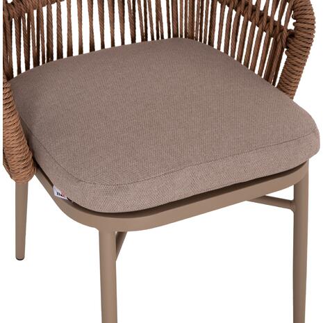 ΠΟΛΥΘΡΟΝΑ ΑΛΟΥΜΙΝΙΟΥ ORIN HM6265.03 ΚΑΠΟΥΤΣΙΝΟ- P.E.RATTAN ΣΕ ΦΥΣΙΚΟ 58x61x75Υεκ.