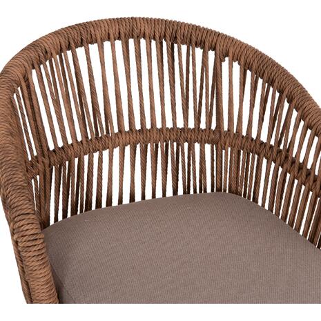 ΠΟΛΥΘΡΟΝΑ ΑΛΟΥΜΙΝΙΟΥ ORIN HM6265.03 ΚΑΠΟΥΤΣΙΝΟ- P.E.RATTAN ΣΕ ΦΥΣΙΚΟ 58x61x75Υεκ.