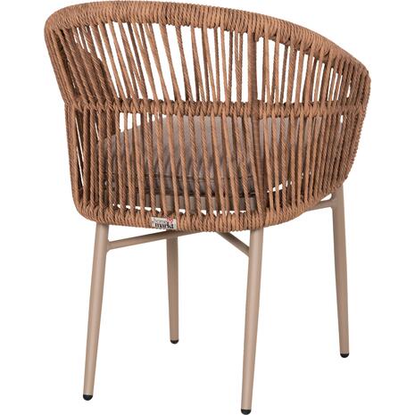 ΠΟΛΥΘΡΟΝΑ ΑΛΟΥΜΙΝΙΟΥ ORIN HM6265.03 ΚΑΠΟΥΤΣΙΝΟ- P.E.RATTAN ΣΕ ΦΥΣΙΚΟ 58x61x75Υεκ.
