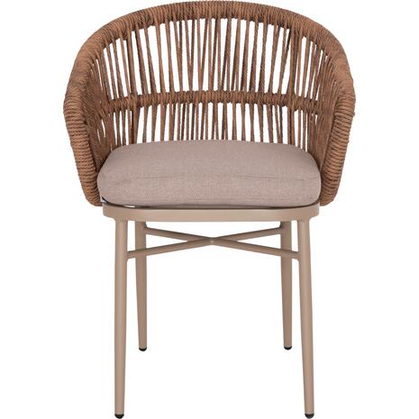 ΠΟΛΥΘΡΟΝΑ ΑΛΟΥΜΙΝΙΟΥ ORIN HM6265.03 ΚΑΠΟΥΤΣΙΝΟ- P.E.RATTAN ΣΕ ΦΥΣΙΚΟ 58x61x75Υεκ.