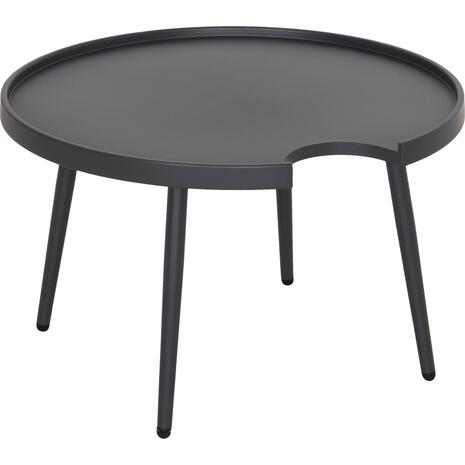 ΤΡΑΠΕΖΙ ΜΕΣΗΣ ΣΤΡΟΓΓΥΛΟ ΕΞ.ΧΩΡΟΥ TEROC HM6434.01 ΑΛΟΥΜΙΝΙΟ ΓΚΡΙ Φ70x44Υεκ