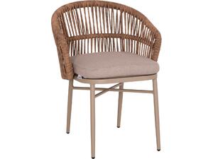 ΠΟΛΥΘΡΟΝΑ ΑΛΟΥΜΙΝΙΟΥ ORIN HM6265.03 ΚΑΠΟΥΤΣΙΝΟ- P.E.RATTAN ΣΕ ΦΥΣΙΚΟ 58x61x75Υεκ.